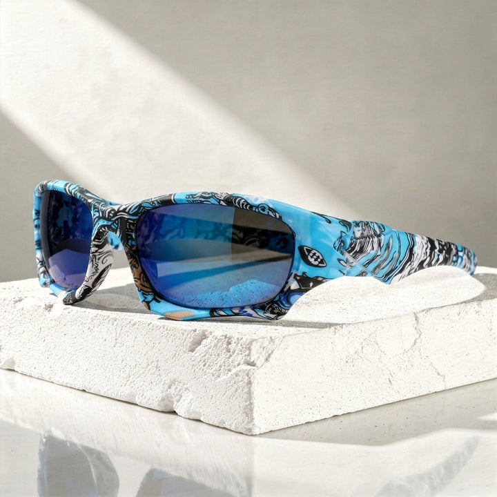 Men's Wraparound Sport Sunglasses with UV400