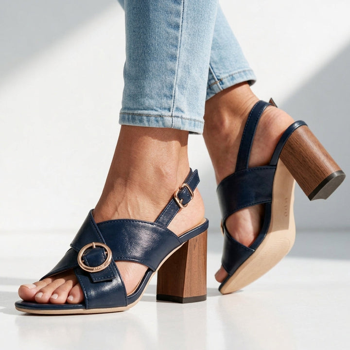 Women's Ottilie Crossover Buckle Heeled Sandals