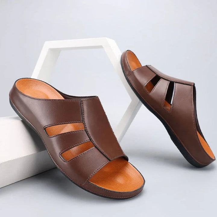 Men’s Gladiator Strap Slides with Cushioned Footbed