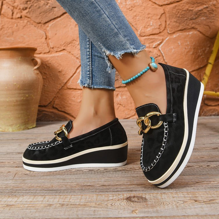 Women's Leather Orthopedic Loafers – Cushioned Comfort