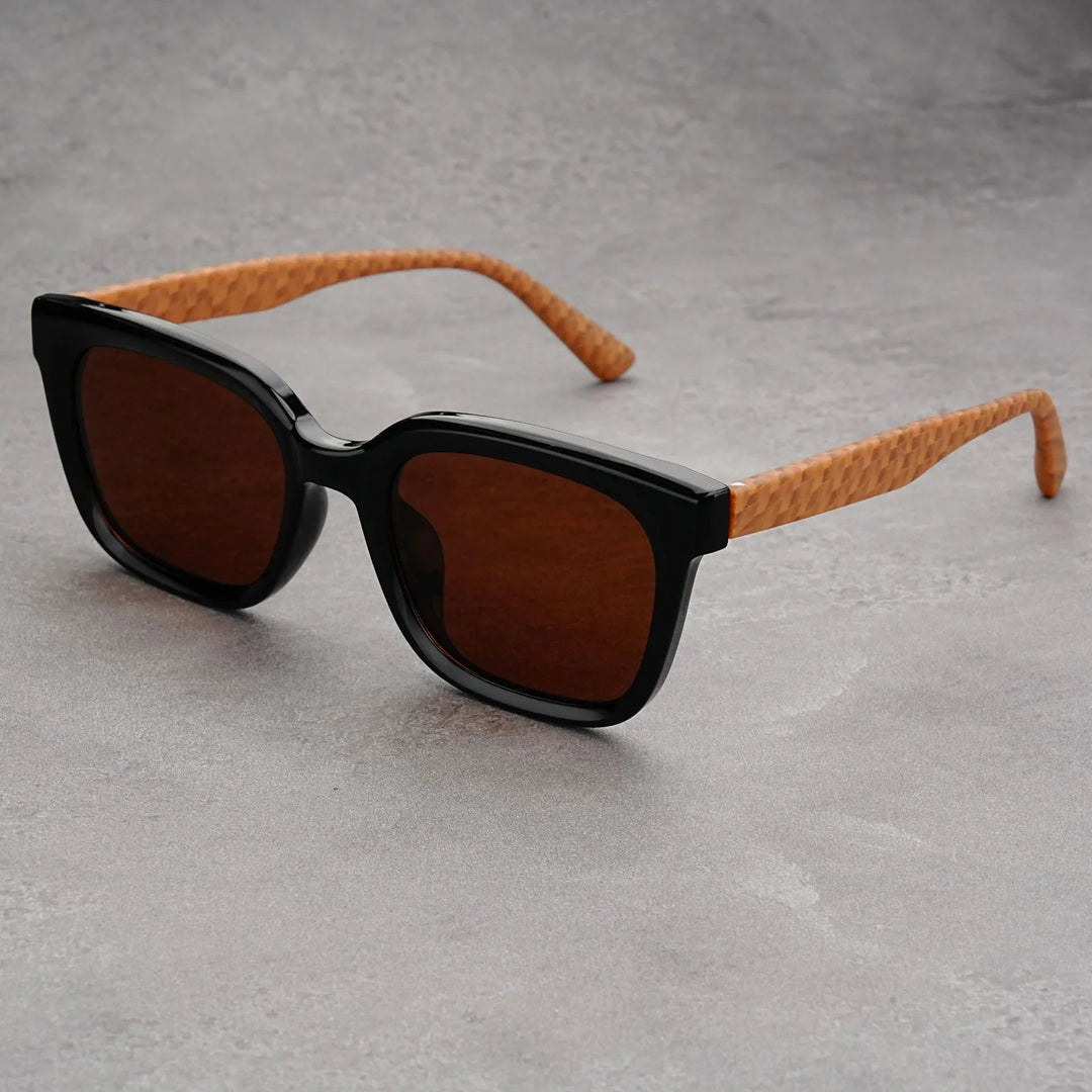Men's UV400 Square Sunglasses – Carbon Frame