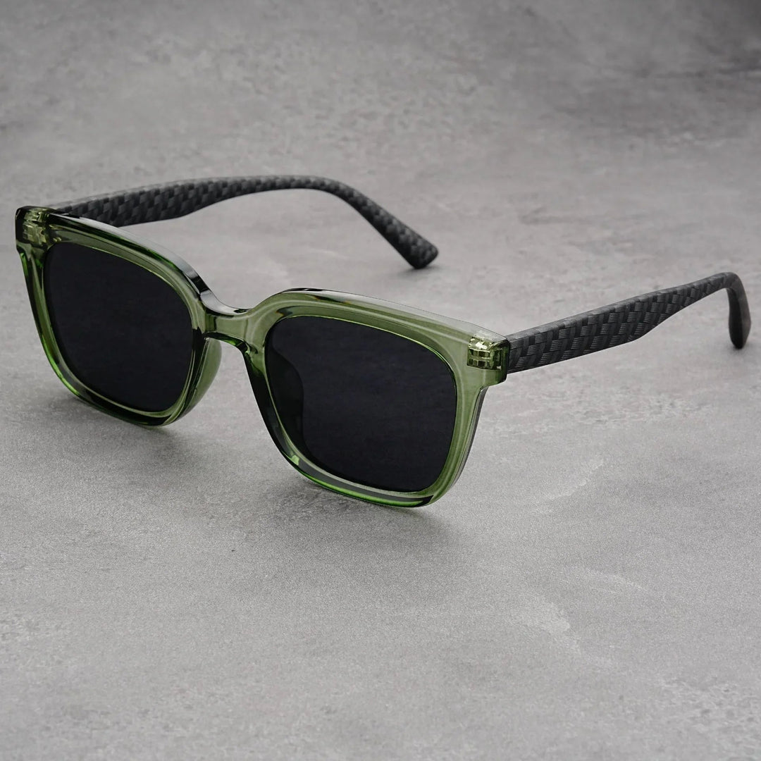 Men's UV400 Square Sunglasses – Carbon Frame