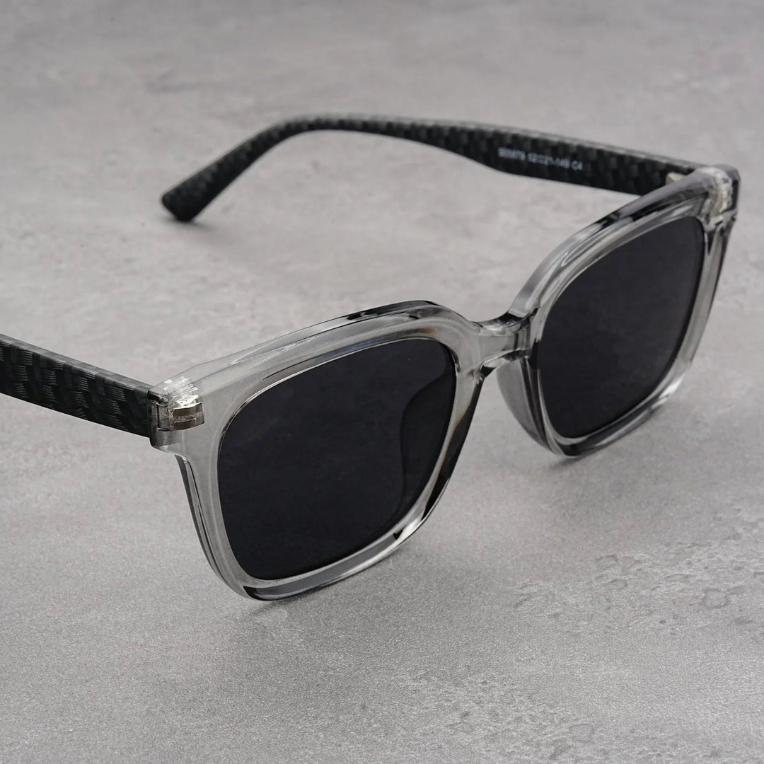 Men's UV400 Square Sunglasses – Carbon Frame