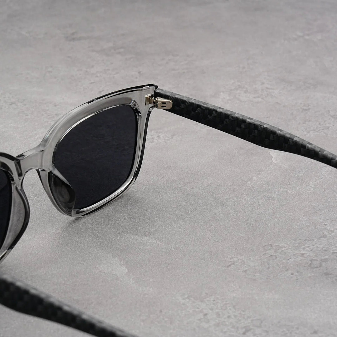 Men's UV400 Square Sunglasses – Carbon Frame