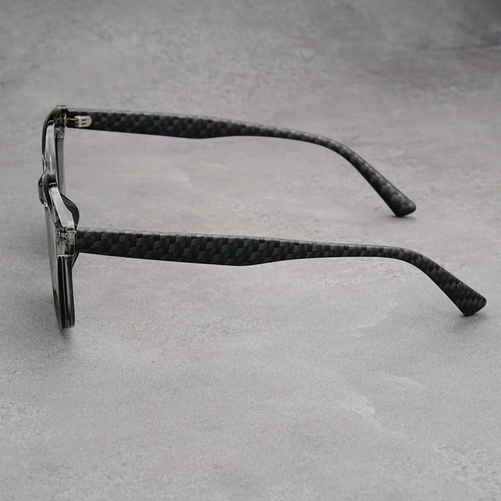 Men's UV400 Square Sunglasses – Carbon Frame