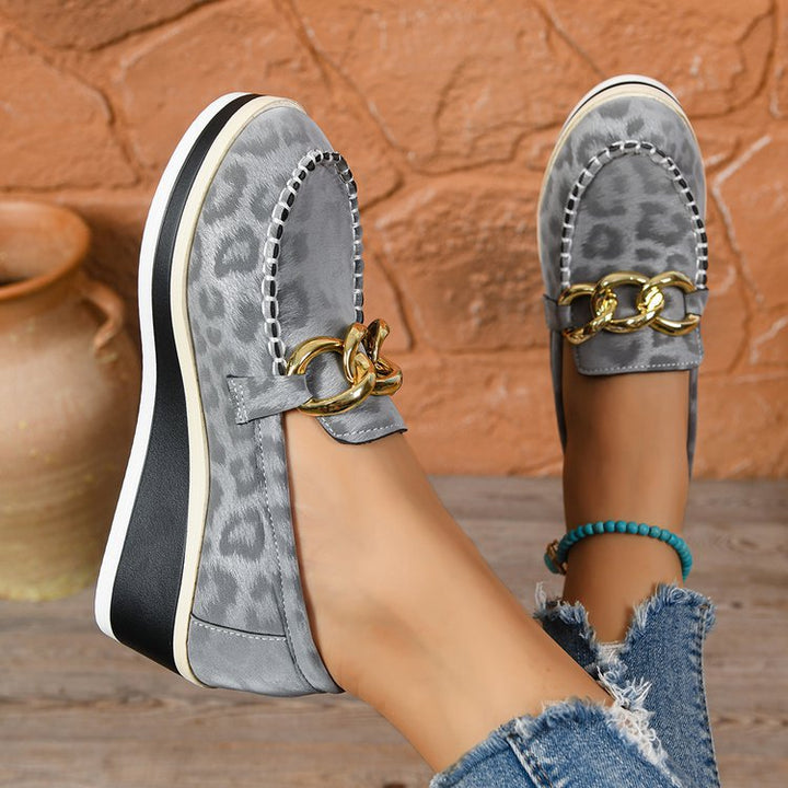 Women's Leather Orthopedic Loafers – Cushioned Comfort