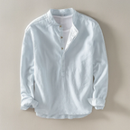 Shoreline Linen Henley Premium Casual Shirt