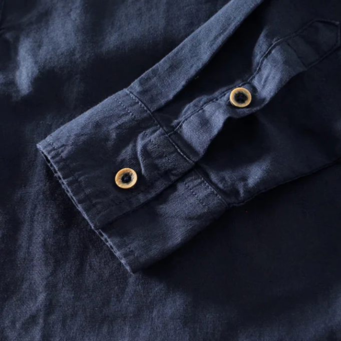 Shoreline Linen Henley Premium Casual Shirt
