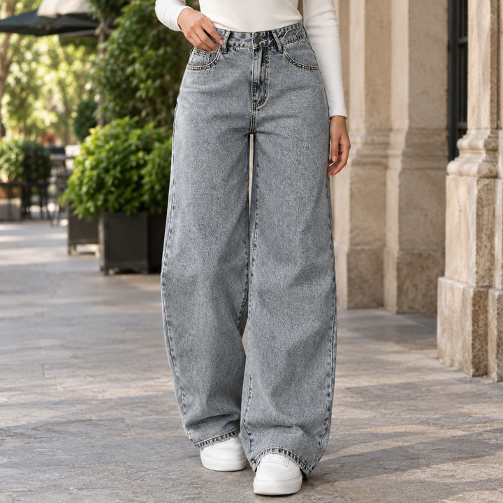 Wilhelmina-Hope Wide Leg Jeans