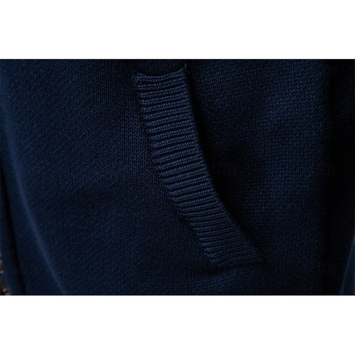 Men's Fair Isle Full-Zip Christmas Cardigan with Stand Collar