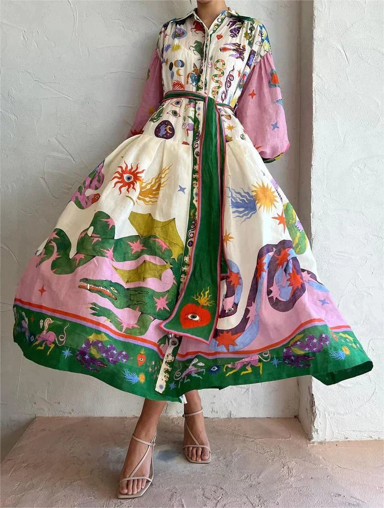 Elegant Italian Maxi Dress – HighTouch