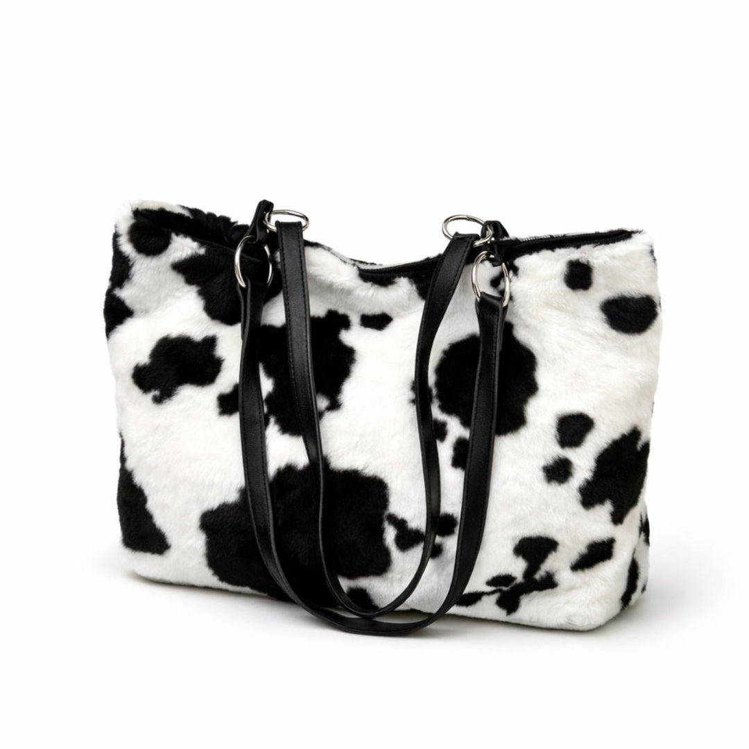 Cosmos Tote Bag - Faux Fur Spacious Everyday Carry