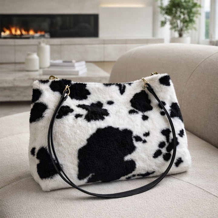 Cosmos Tote Bag - Faux Fur Spacious Everyday Carry