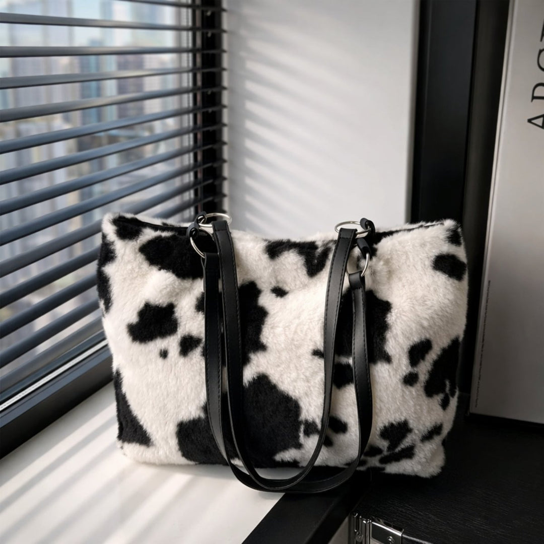 Cosmos Tote Bag - Faux Fur Spacious Everyday Carry
