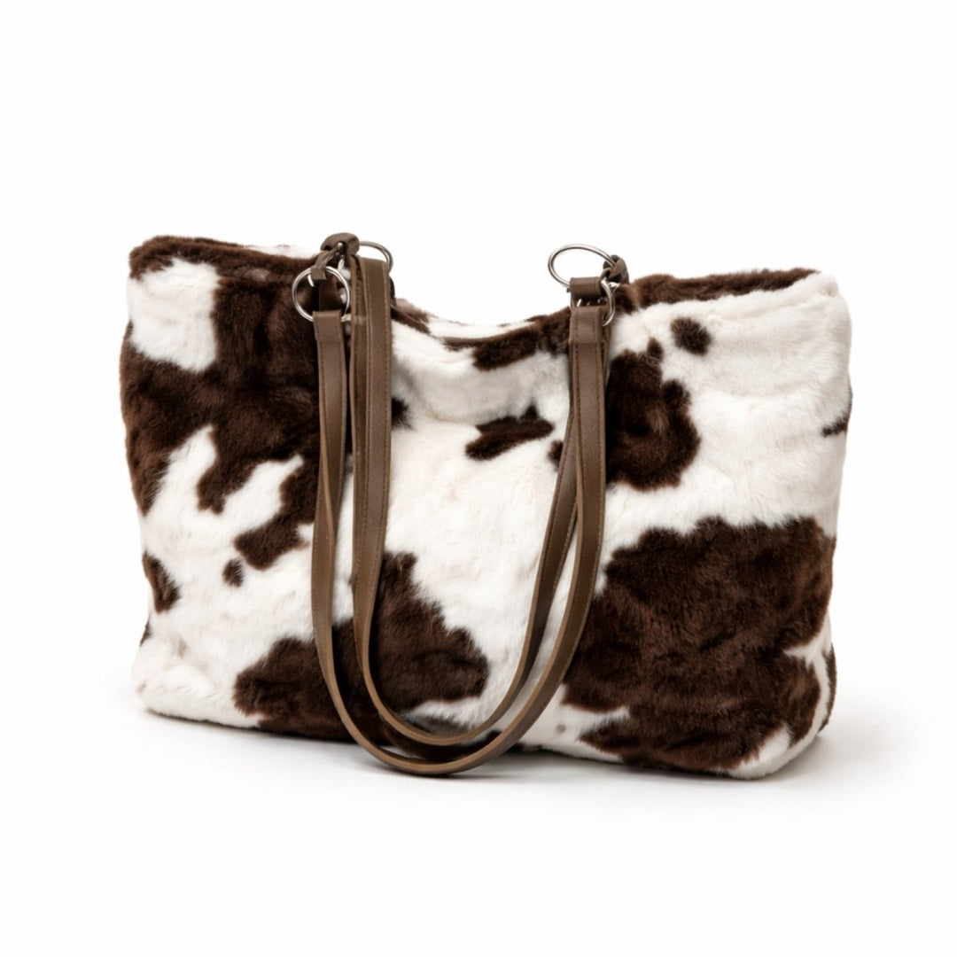 Kaelan Tote Bag - Faux Fur Spacious Everyday Carry