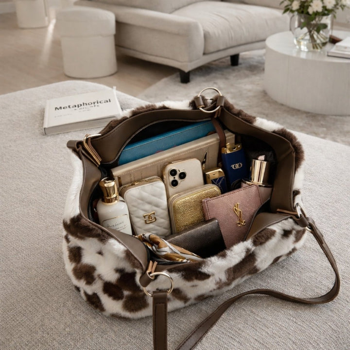 Kaelan Tote Bag - Faux Fur Spacious Everyday Carry