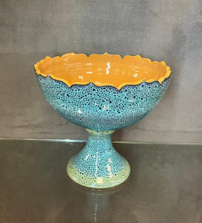 Glazed Blue Bowl - HighTouch 