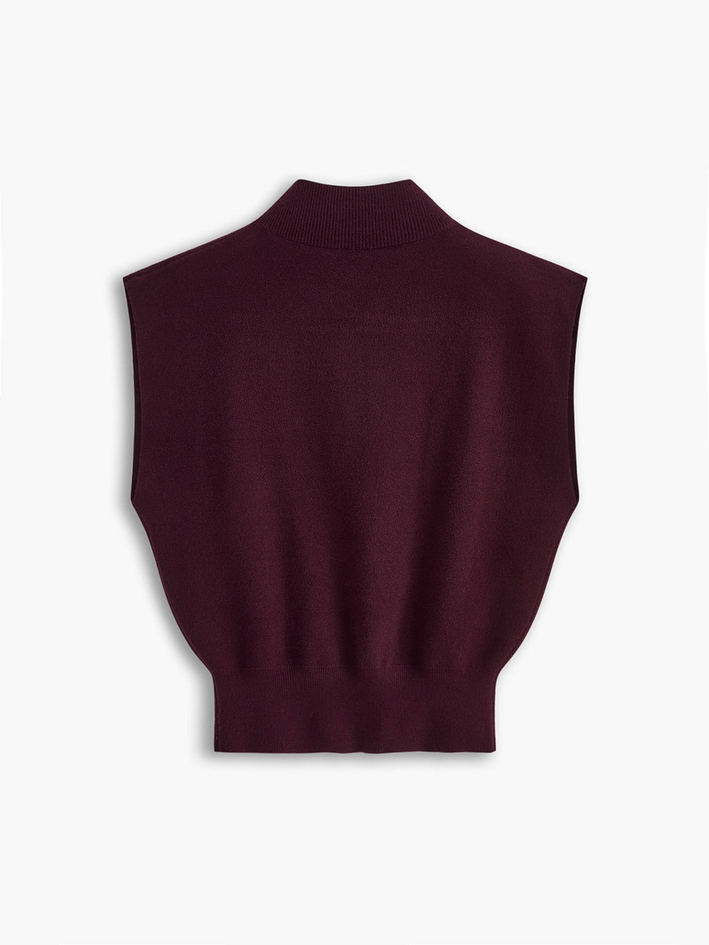 Noira | Women's Mock Neck Sleeveless Top Padded Shoulder Vest