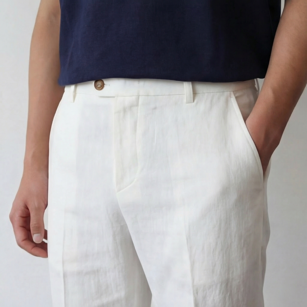 Linen Pants Men Summer Casual Formal