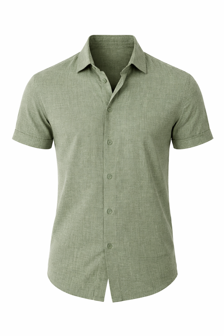 Men's Short Sleeve Formal Shirt - Smart Business Dress Shirt