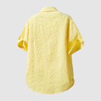 Linnen Overhemd Heren Regular Fit Korte Mouwen Borstzak Casual