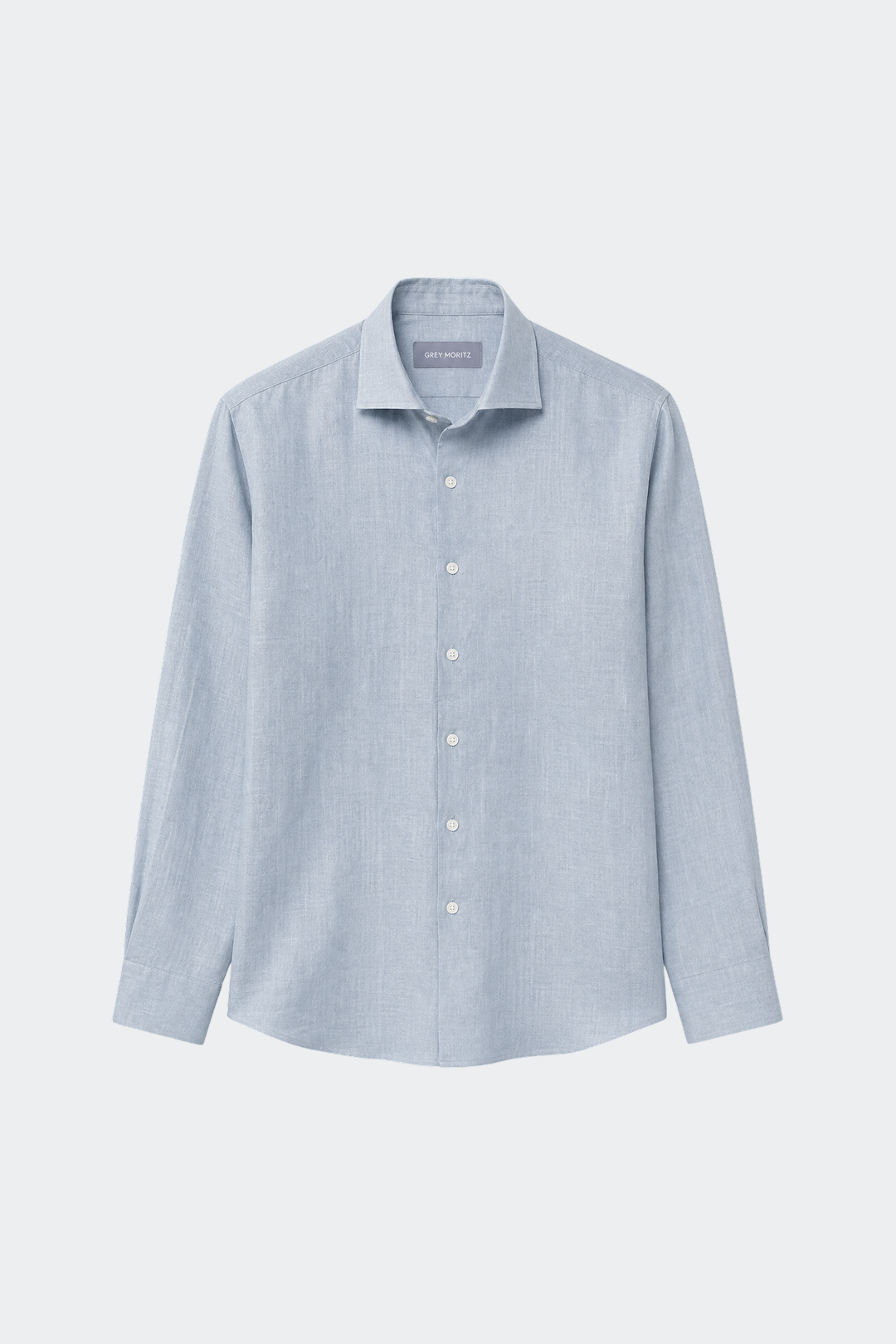 Linen Shirt Men Relaxed Fit Spread Collar