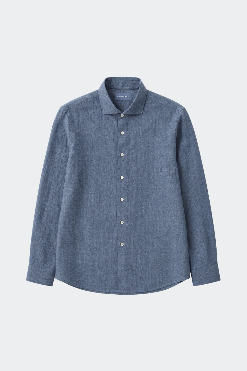 Linen Shirt Men Relaxed Fit Spread Collar