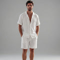 Men's Linen Short Sleeve Set - Casual Summer Outfits