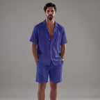 Men's Linen Short Sleeve Set - Casual Summer Outfits
