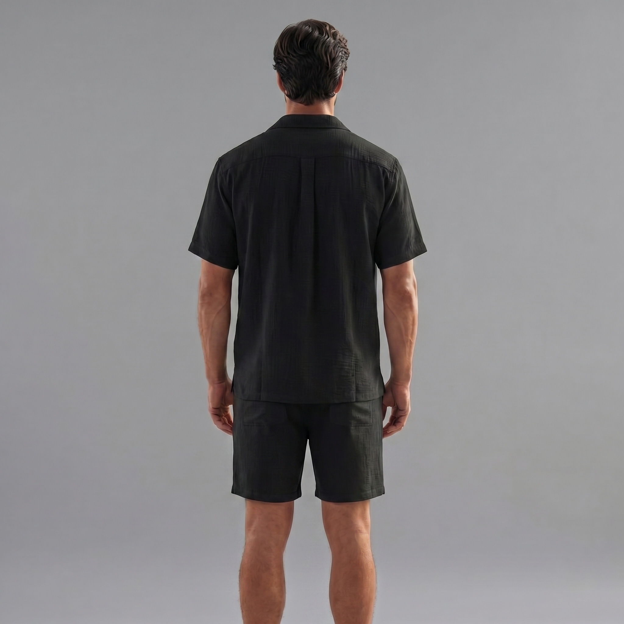 Men's Linen Short Sleeve Set - Casual Summer Outfits