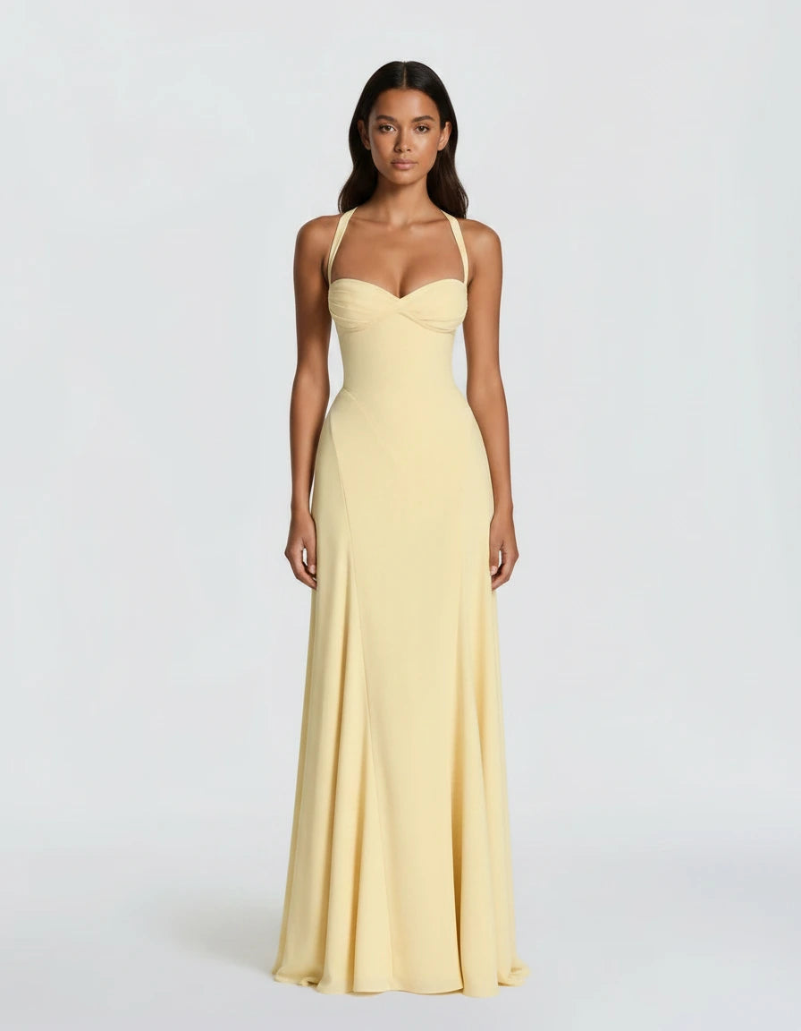 Liquid Satin Jurk Dames Elegant Avondjurk