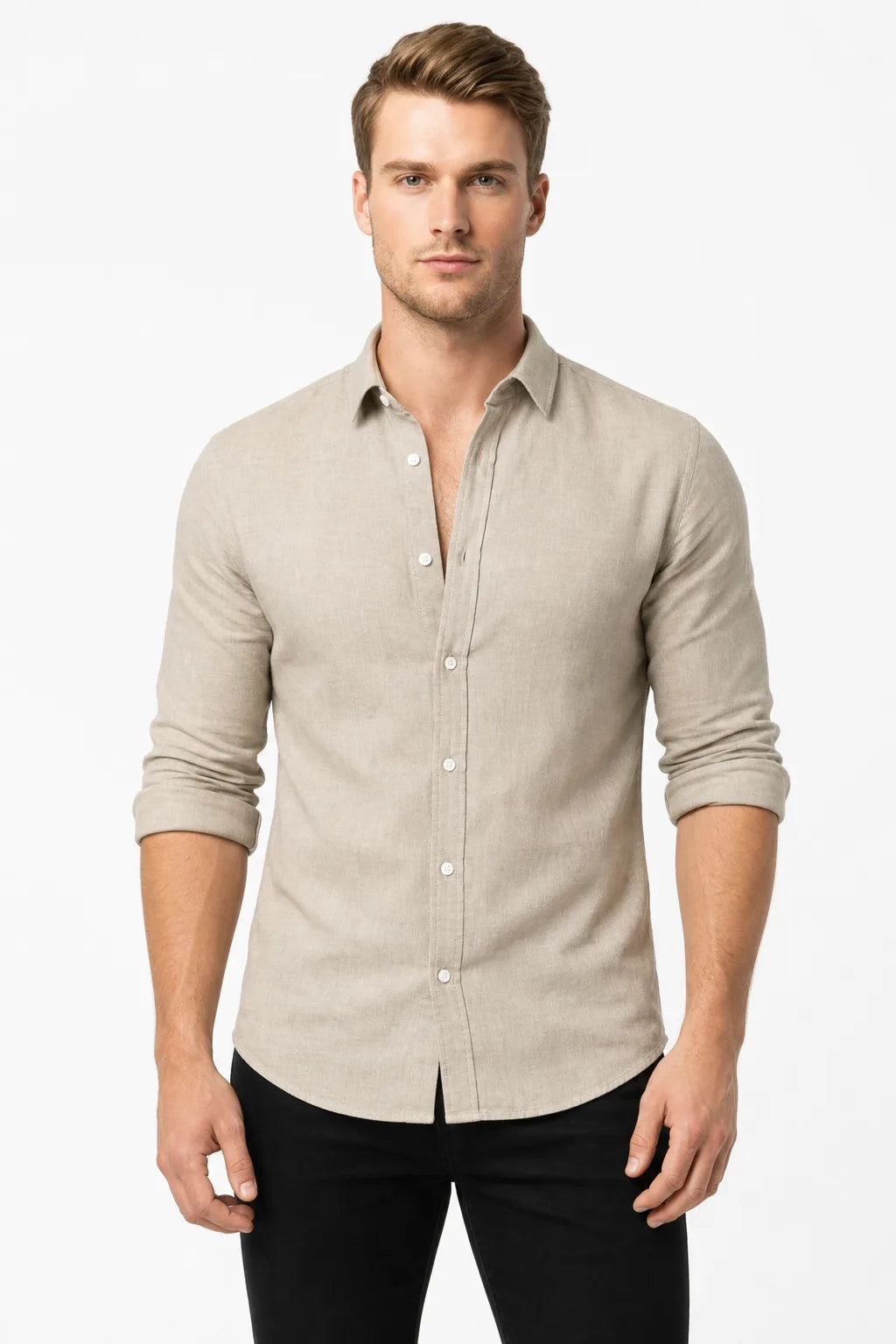Luca Slim Linen Shirt Reserve