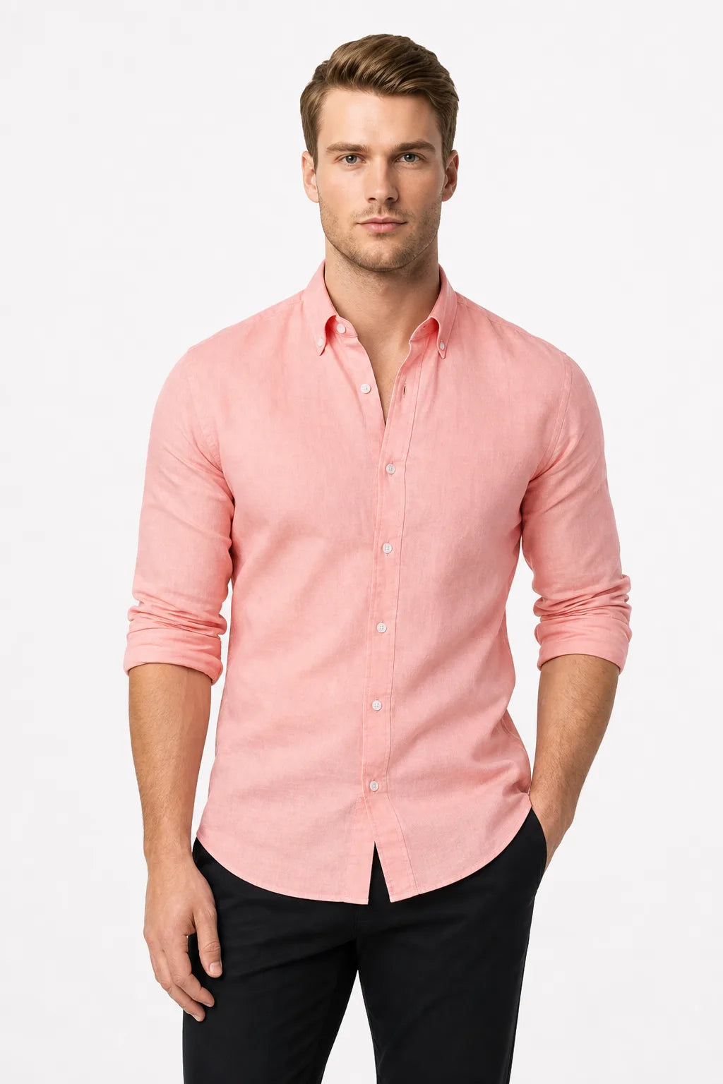 Luca Slim Linen Shirt Reserve