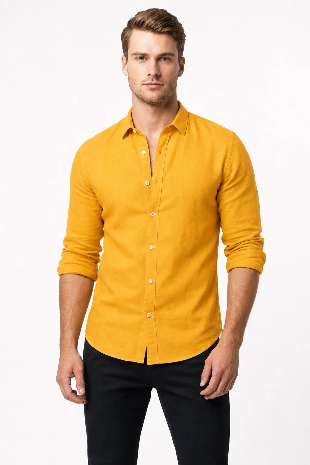 Luca Slim Linen Shirt Reserve