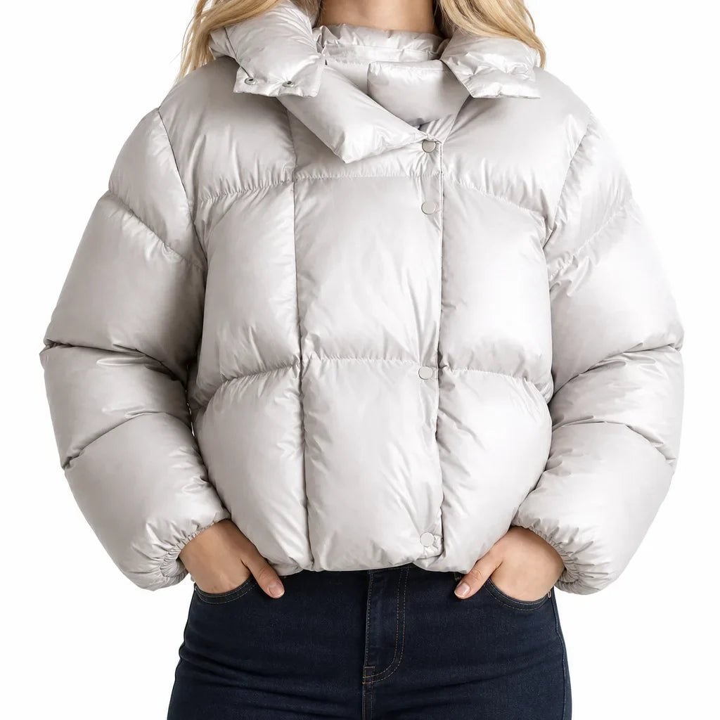 Women's Quilted Puffer Jacket Oversized Hooded Coat
