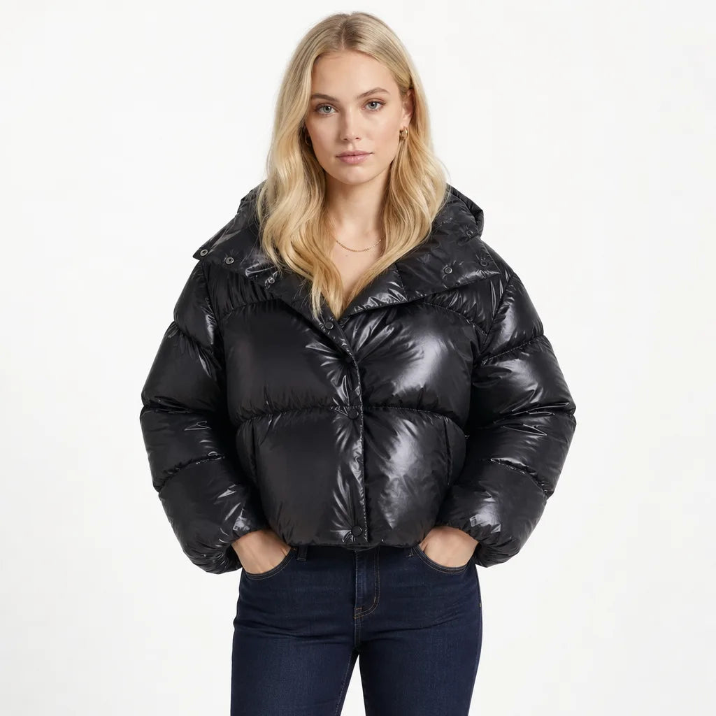 Women's Quilted Puffer Jacket Oversized Hooded Coat