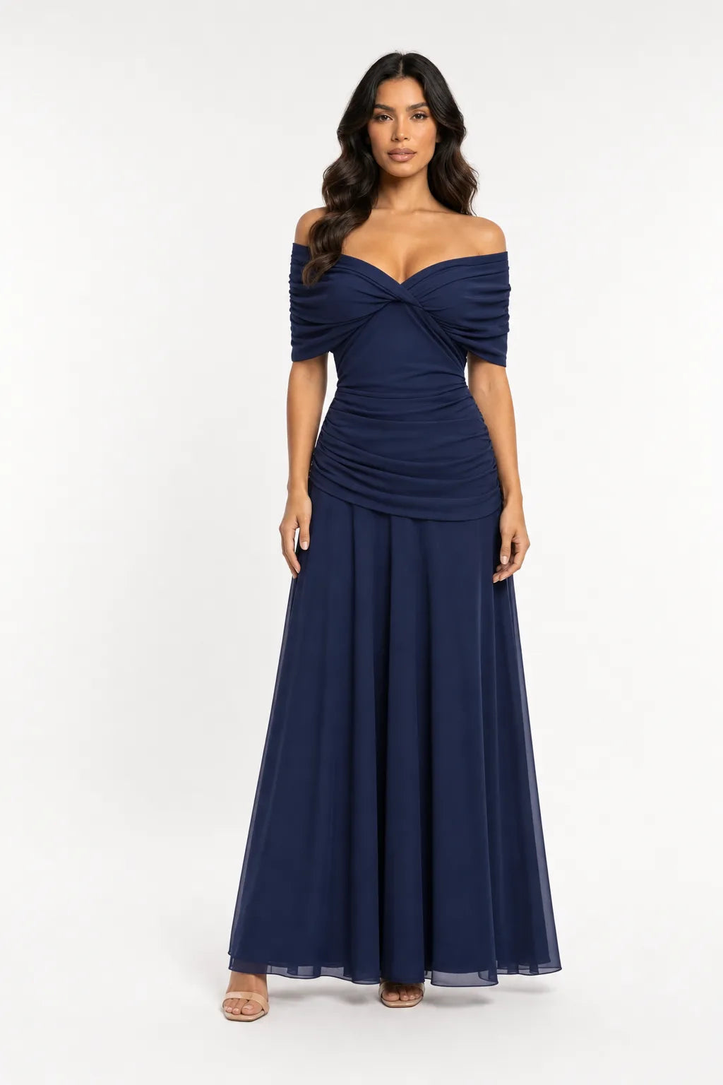 Maggie Mesh Twist Front Gown Elite