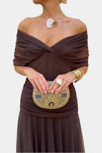 Maggie Mesh Twist Front Gown Elite