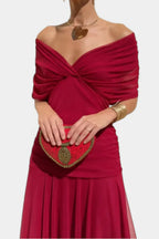 Maggie Mesh Twist Front Gown Elite