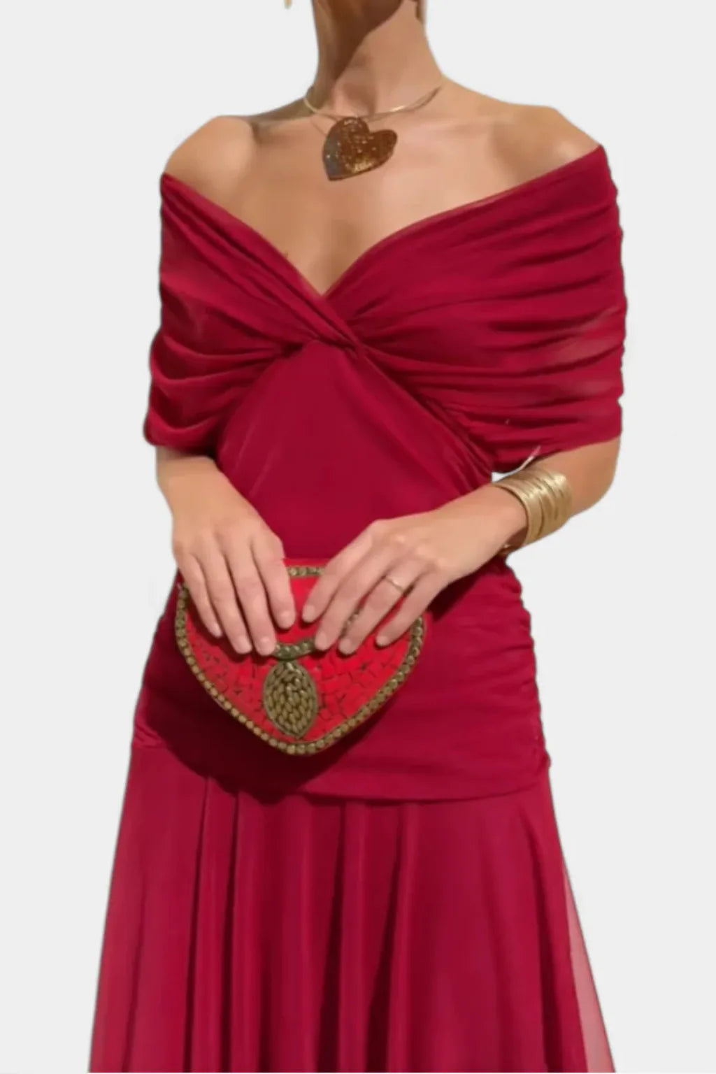 Maggie Mesh Twist Front Gown Elite