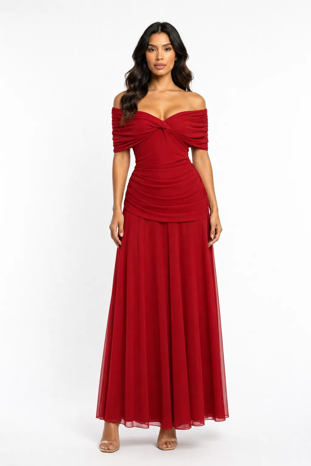 Maggie Mesh Twist Front Gown Elite