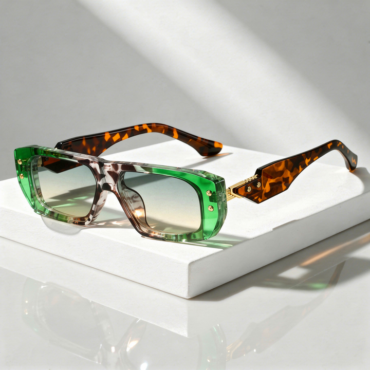 Oversized Square Sunglasses with UV400 Protection
