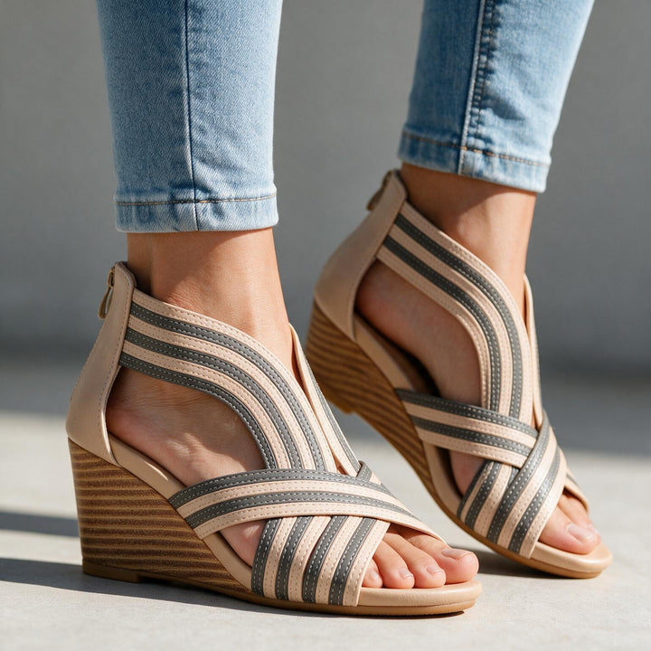 Audrey Cross-Strap Heels