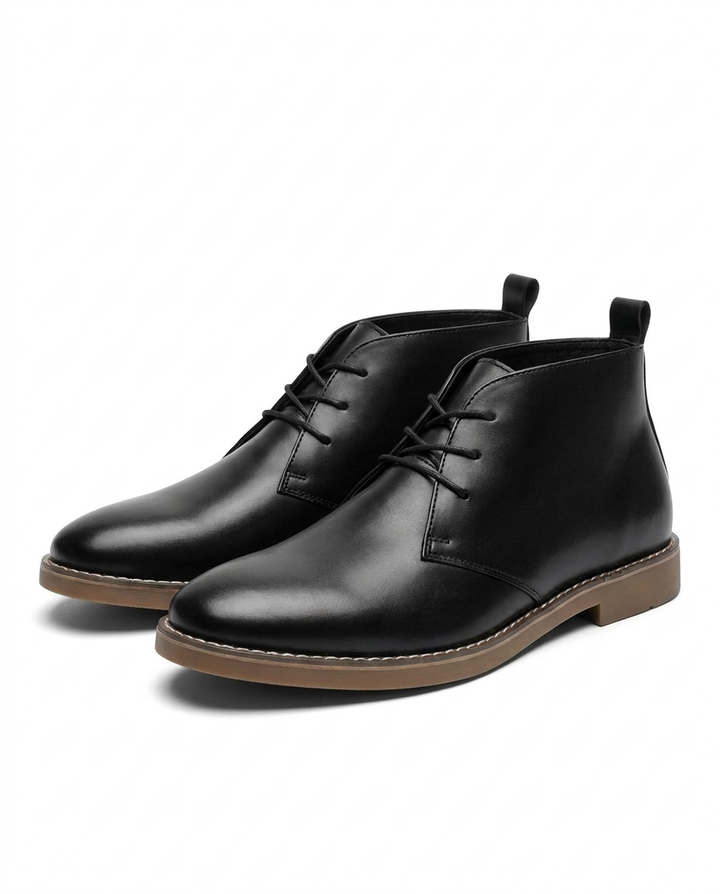 Men's Leather Desert Boots – Casual Everyday Comfort