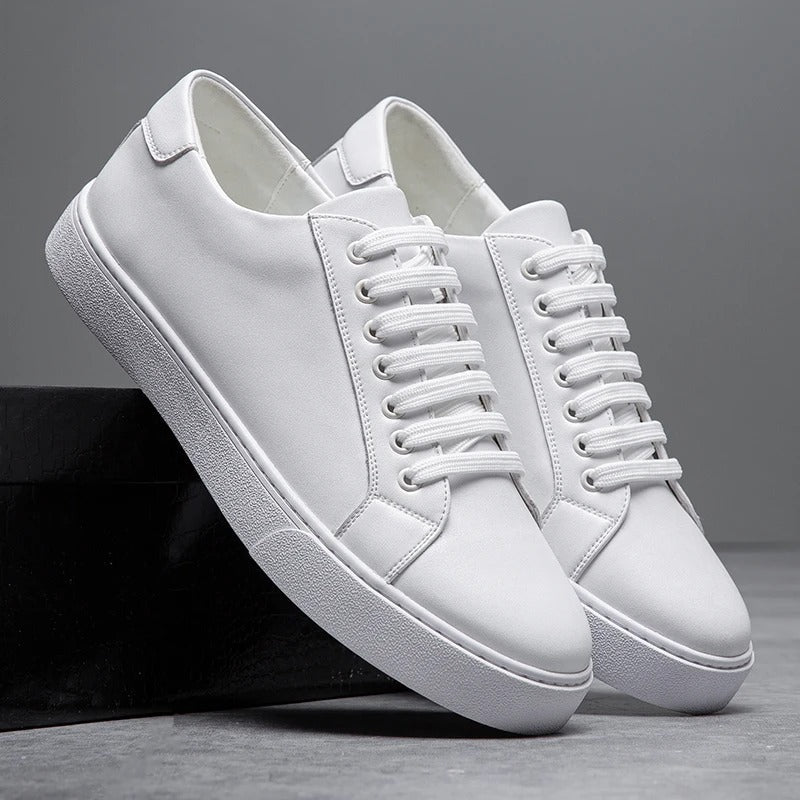 Men’s Leather Low-Top Sneakers – Smart Casual Style