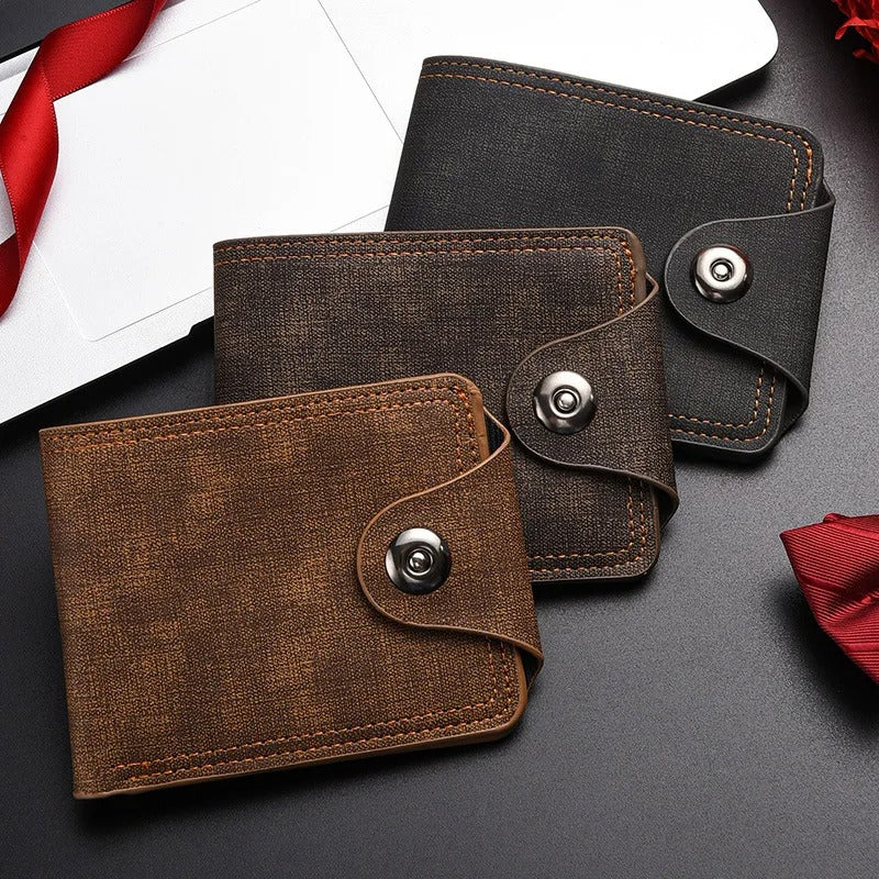 Men's Snap Leather Wallet | Slim Everyday Carry
