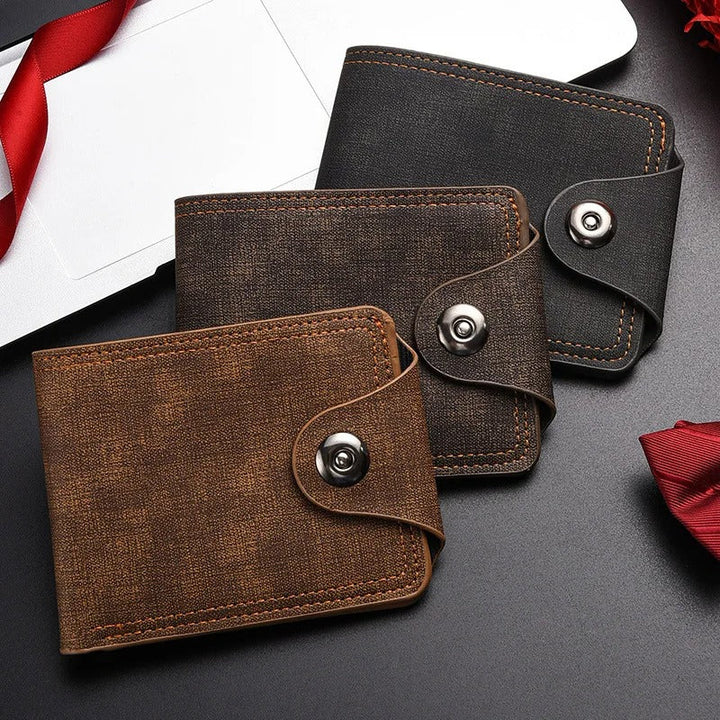Men's Snap Leather Wallet | Slim Everyday Carry