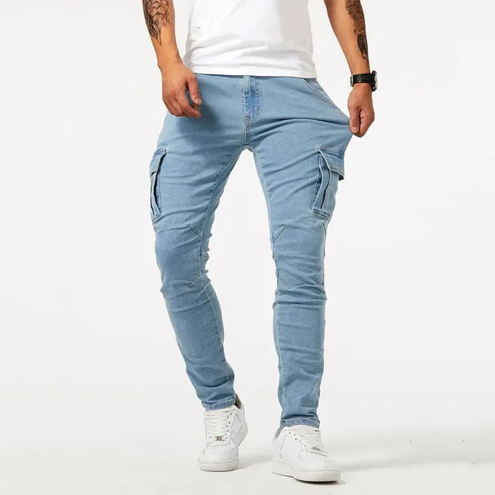 Men's Slim Fit Cargo Pants – 4-Way Stretch