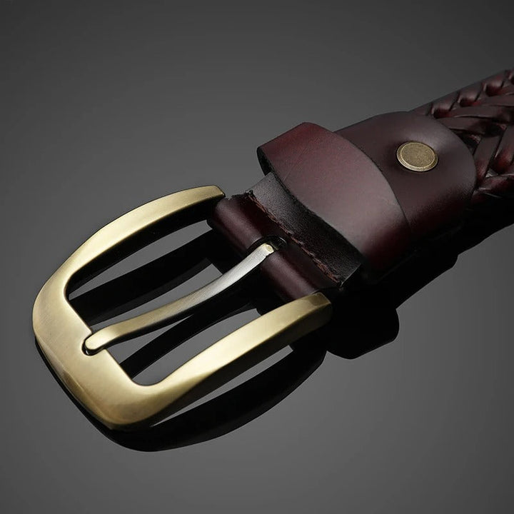 Men's Braided Leather Belt – Braxton