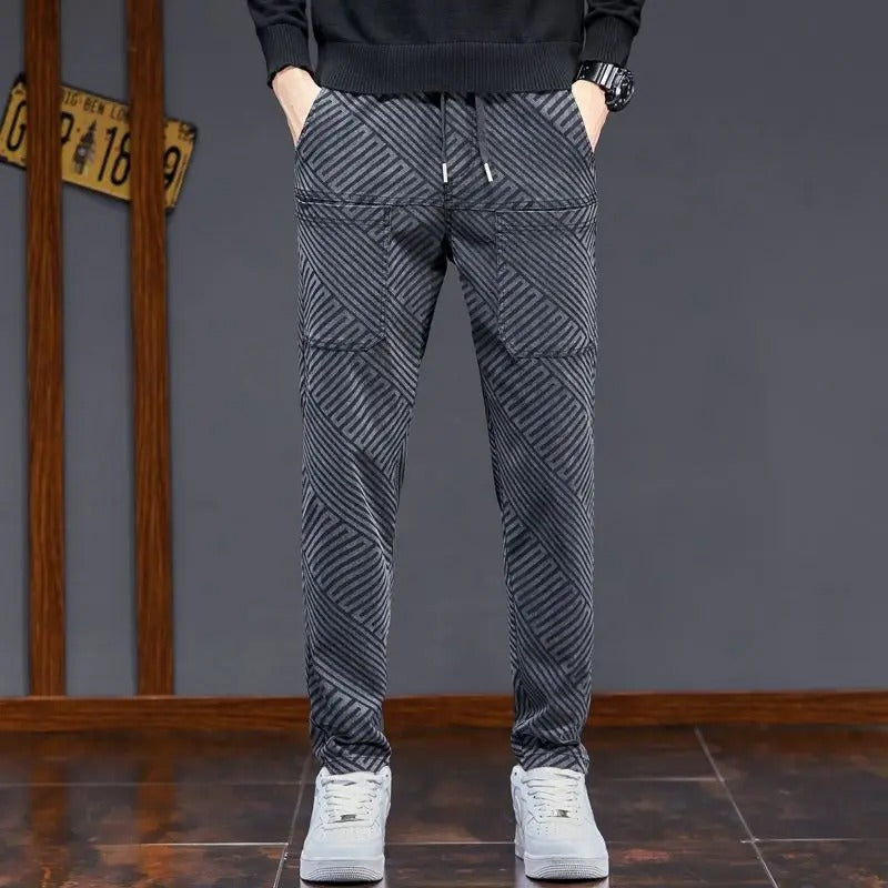 Men's Herringbone Joggers for Smart Casual Style
